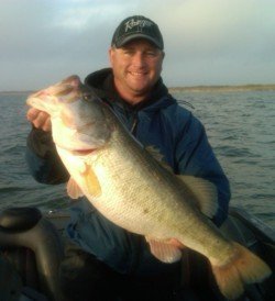 Lake Fork Guide Jason Hoffman with a 12.69 lb bass